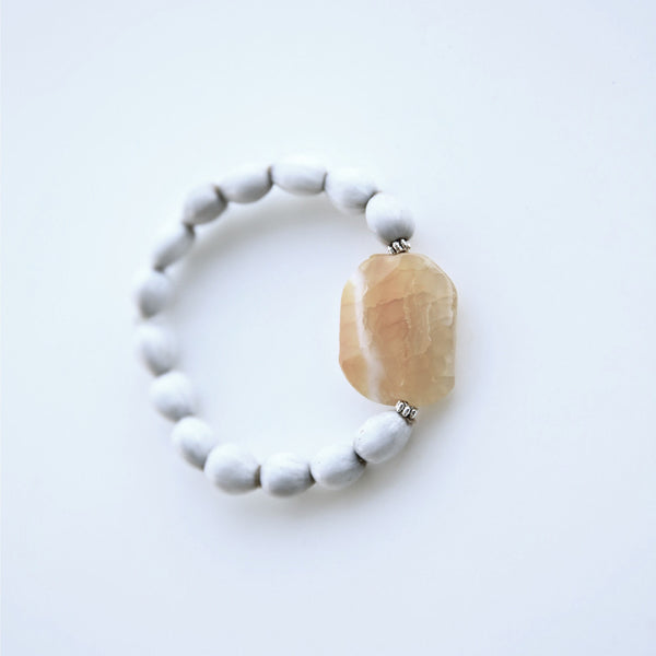 Butterscotch Chunk Blessing Beads