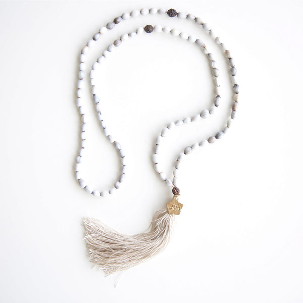 Bone Tassel Mala